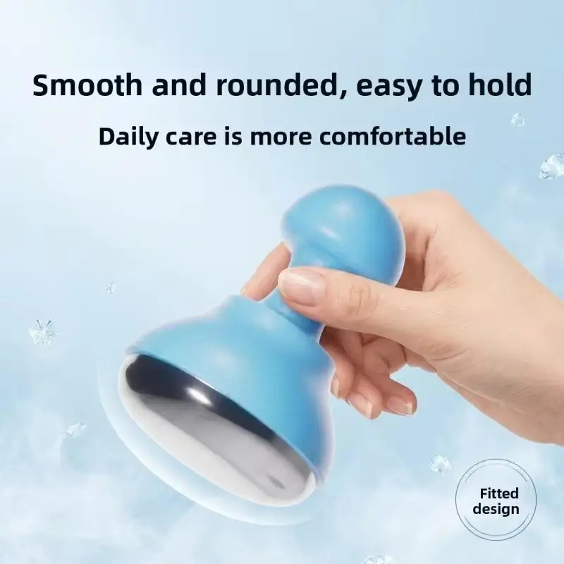 Stainless Steel Ice Hammer Face Coold Massager 304 Stainless Steel Cold Beauty Shrink Ice Massage Instrument Face Eye Skincare