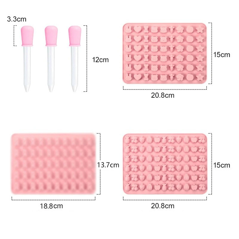 Animal Fruit Silicone Sobremesa Molde, Self-Made Food, Jelly Drop, DIY