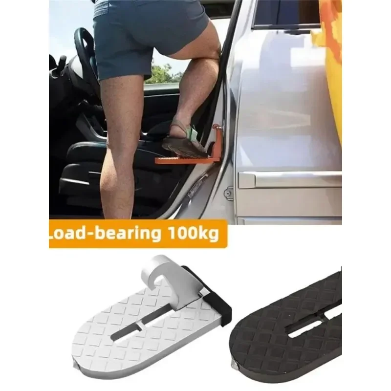 Auto Assist Pedal Door Car Roof Rack Step Universal Latch Hook Auxiliary Walking Car Foot Pedal Safety Aluminium Alloy Hammer