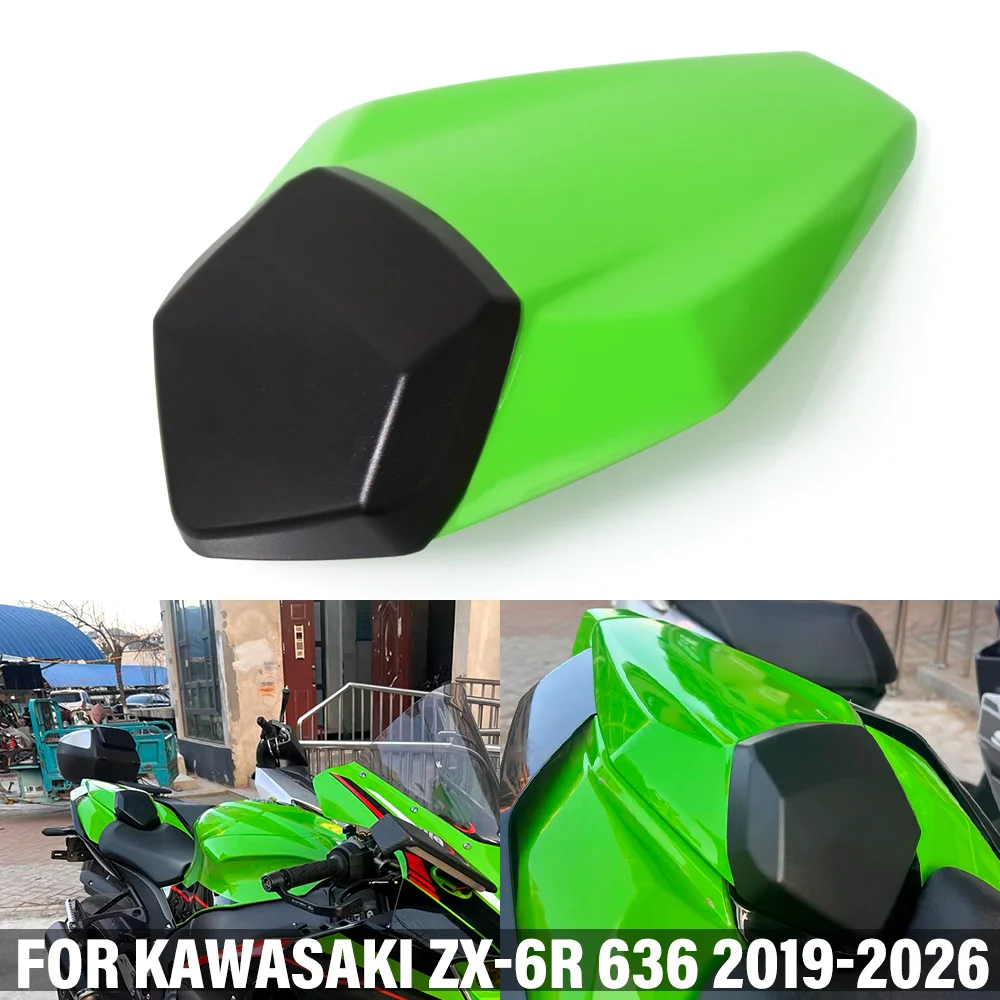 

Motorcycle Pillion Cover For Kawasaki Ninja ZX6R ZX-6R 636 2019-2026 2025 2024 2023 2022 2021 Rear Seat Cover Tail Cowl Fairing