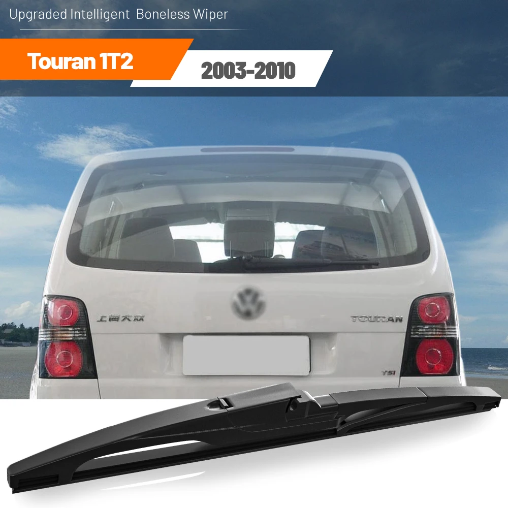 Escobilla limpiaparabrisas trasera de coche de 16 "apta para Volkswagen Touran 2003-2010 ventana de portón trasero cepillo de lluvia parabrisas