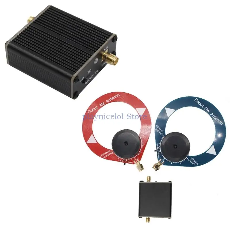 

MW SW Mini Loop Antenna DonutAntenna for sdr WalkieTalkie Small Loop Antenna HackRFone E8BA