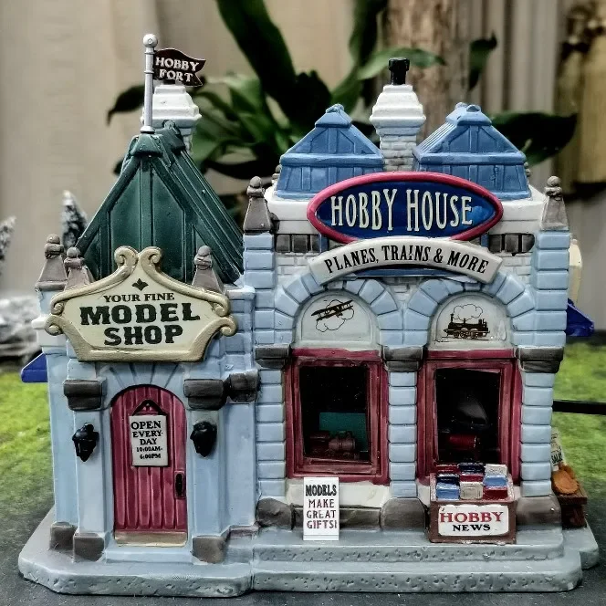 Lemax Creative Ceramic Painted Night Lamp House