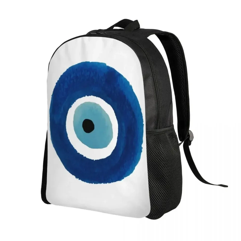 Watercolor Evil Eye Nazar Painting Backpacks Hamsa Lucky Charm College School Travel Bags ookbag Fits Laptop