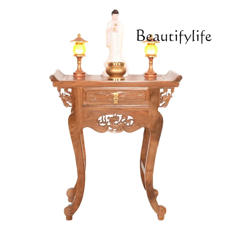 

Altar Buddha Shrine Household Economical Statue Altar God of Wealth Buddha Table Incense Burner Table