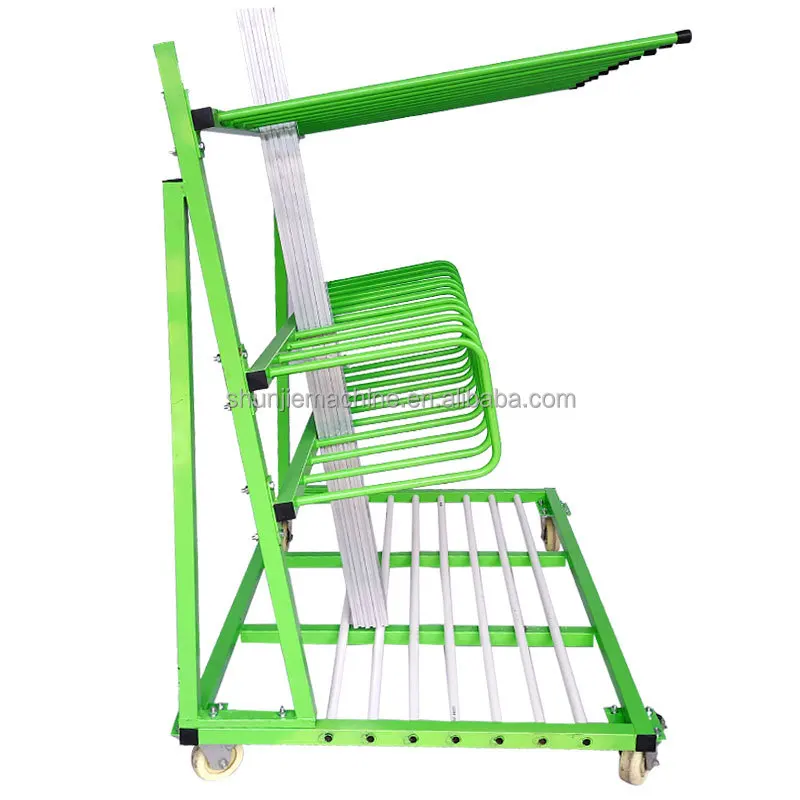

Cantilevered Three Layers Heavy Duty Aluminum Profile Transport Cart Shelves For Warehouse Industrial Rack