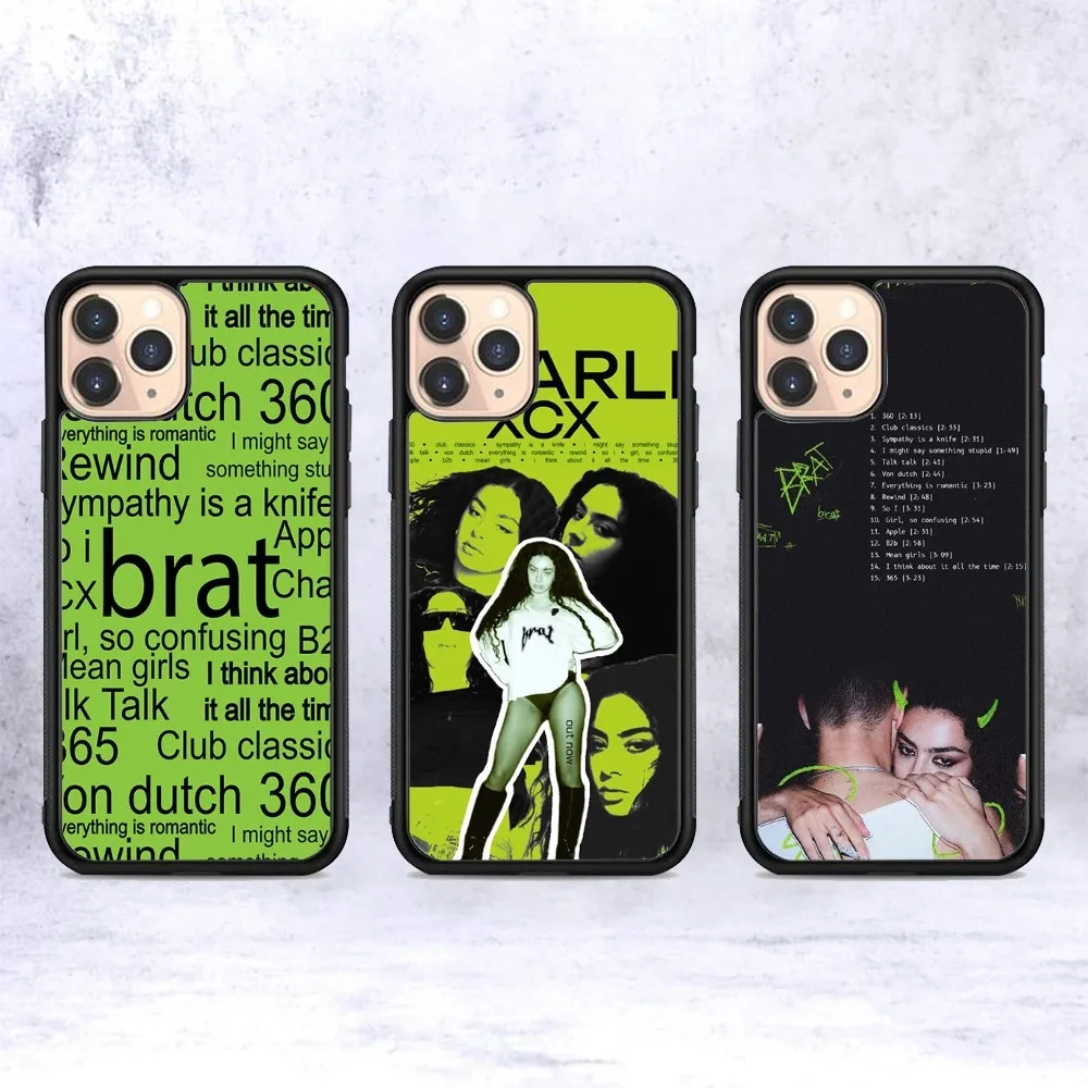 

Singer C-Charli XCX Brat 360 365 Phone Case Silicone PC+TPU For For IPhone 11 12 13 14 15 16 Plus Pro Max Cover