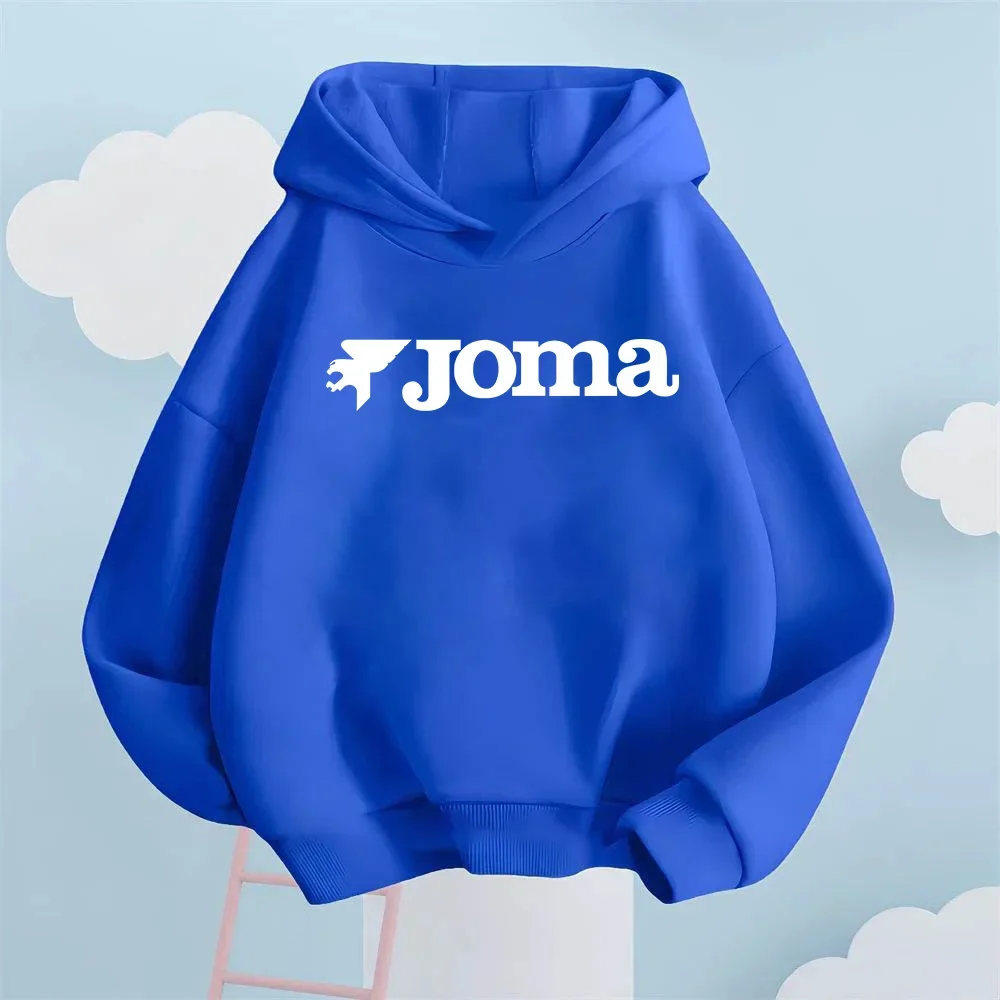Sudadera deportiva cómoda e informal con estampado de marca JOMA para niños y niñas, adecuada para otoño e invierno.