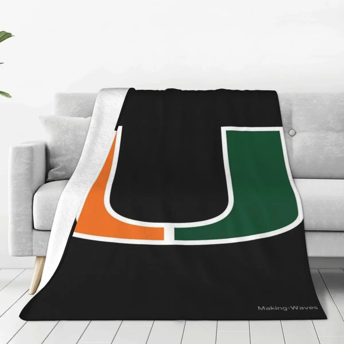 U Of Miami Four Seasons Universal Blanket Air-Conditioned Room Can Be Laid Mother's Day Gift