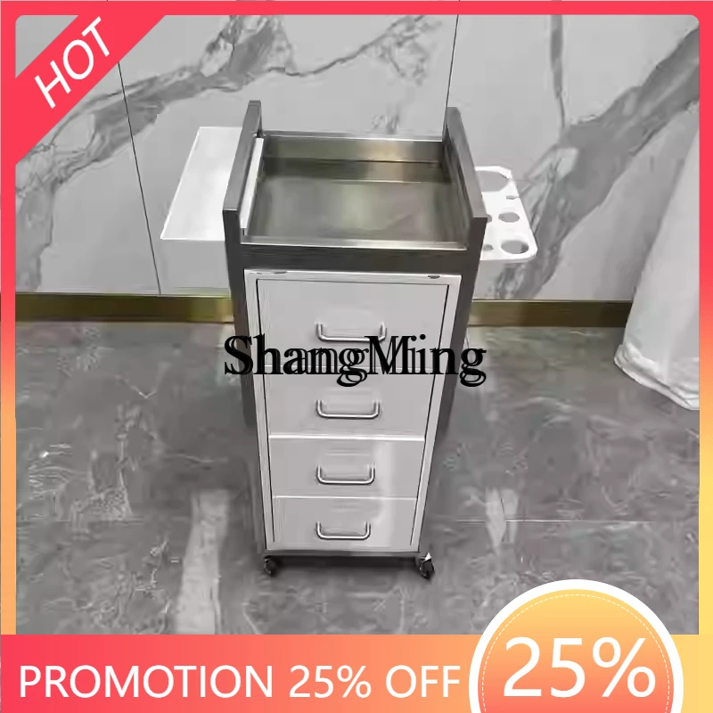 

CL salon special hair stylist drawer product floor removable rotating storage cabinet