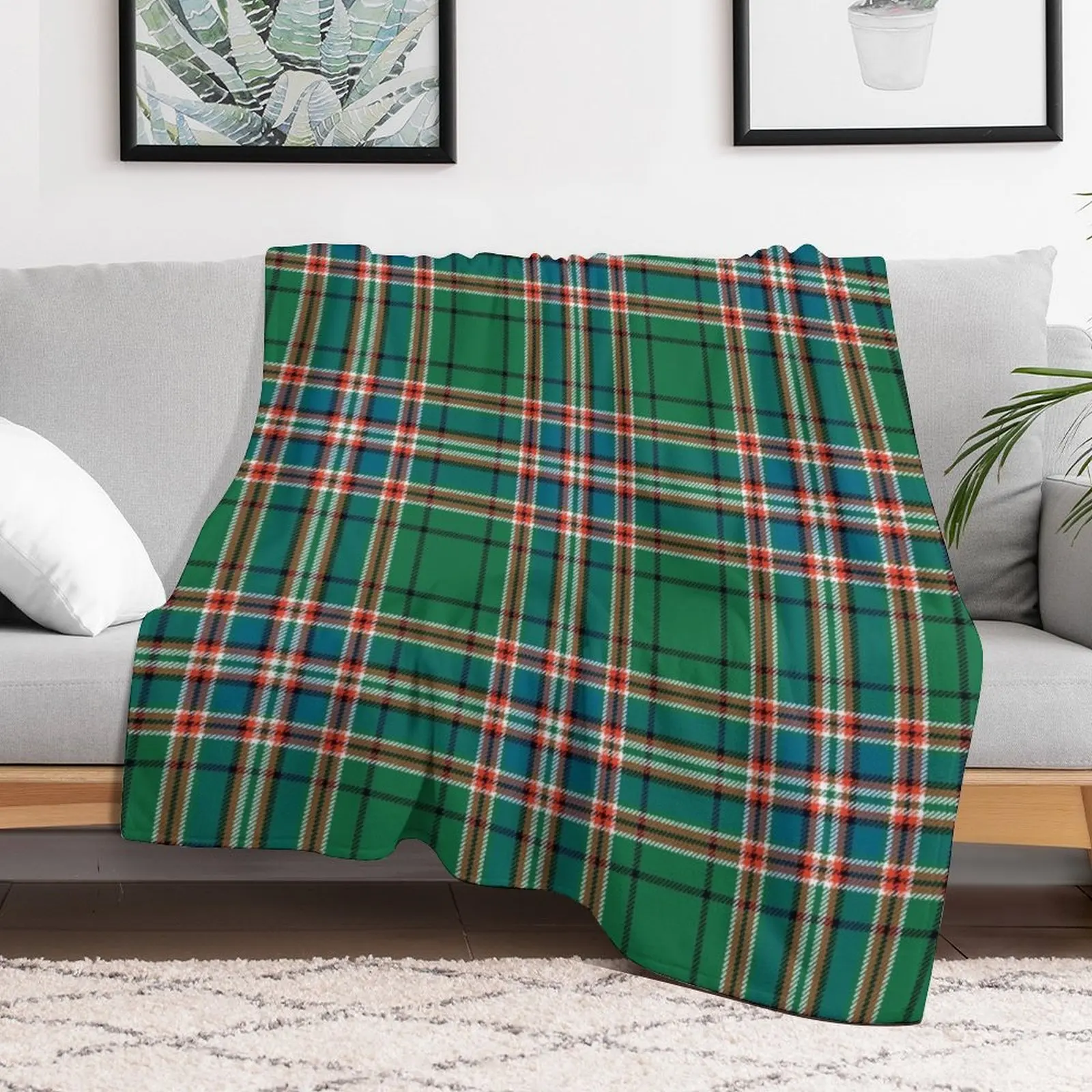 MacFarlane Hunting Ancient Tartan Throw Blanket Plaid Multi-Purpose Blankets