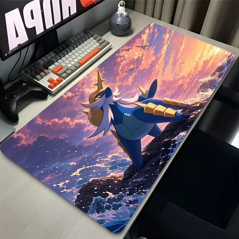 

Mouse Pads Anime Gaming pc accessories Mouse Pad Gamer Mouse Mat Keyboard Mousepad Computer office P-pokemon Samurott Desk Mat