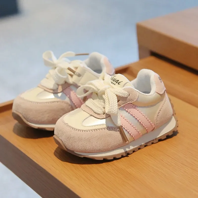 

PU Leather Kid's Sneakers Ergonomics Waterproof Running Sport Shoes For Baby Boys Girl's Running Shoes Children Sneakers