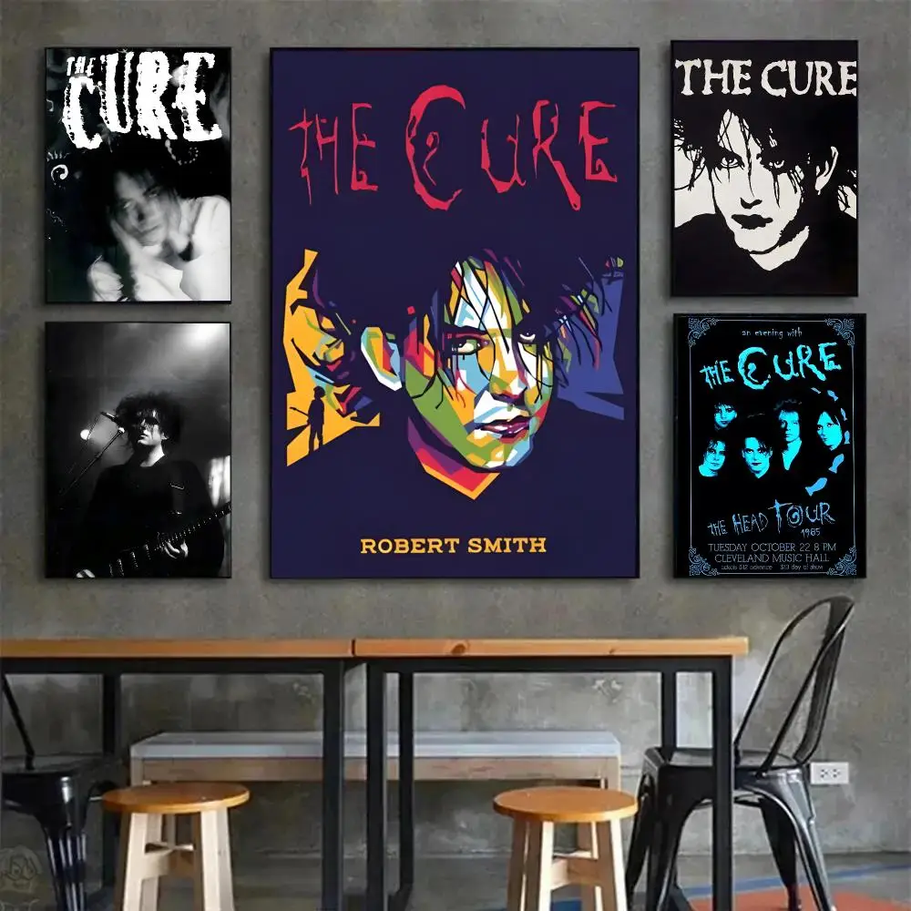 goth rock T-The Cure Poster Painting Wall Art Mural for Living Room Home Decor and Gifts