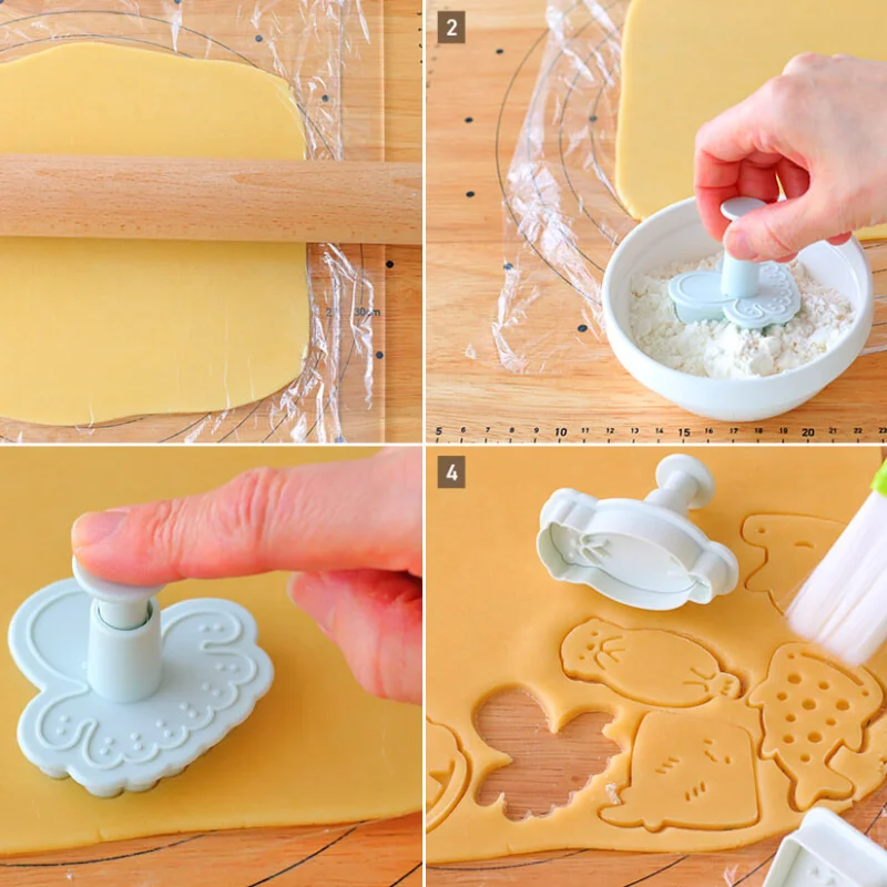 3Pcs Ocean Seahorse Octopus Cookie Cutters Children\'s Pastry Molds Birthday Party Decoration DIY Cake Biscuit Baking supplies