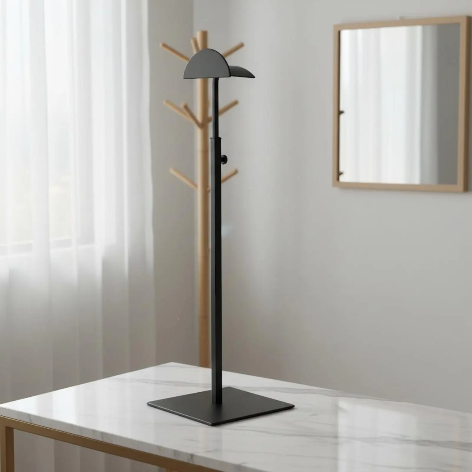 

Handbag Display Stand Minimalist Design Purse Display Stand Adjustable Handbag Holder Versatile Use Countertop Bag Rack