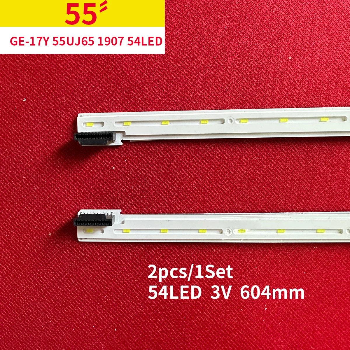1Kit 2pcs LED backlight strip for 55UK6750PLD 55UJ6540 GE_17Y 55UJ65 1907 54LED_R_TYPE L_type 55UJ701V 55uj651 HC550EGG