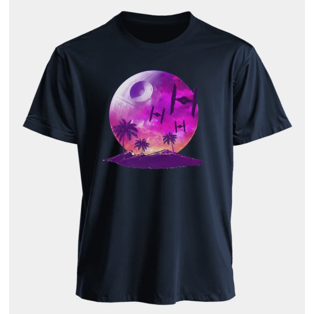 

Мужская и женская футболка с круглым вырезом и периферийным принтом «Звездные войны», американские летние виды спорта, свободные и удобные с короткими рукавами