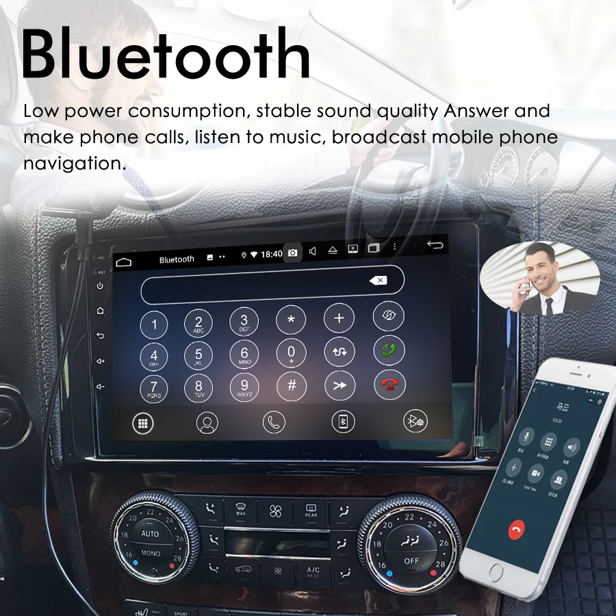 8 ГБ + 128 ГБ AI Voice Беспроводная автомобильная радиосистема CarPlay для Mercedes Benz ML GL W164 ML350 ML500 GL320 X164 ML280 GL350 GL450 GPS