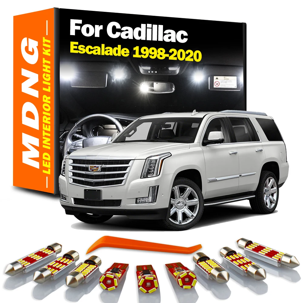 MDNG Interior Reading  Dome Trunk Light LED Bulbs Kit Canbus For Cadillac Escalade 1998-2013 2014 2015 2016 2017 2018 2019 2020