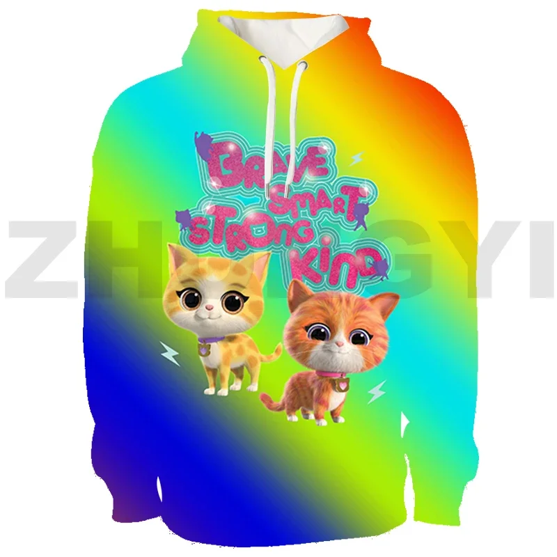 

Women SuperKitties Anime Clothes Trendy Tie-dye Harajuku Hoodie Lovely Cat Streetwear Men Cartoon Casual Hooded Tops Pullovers