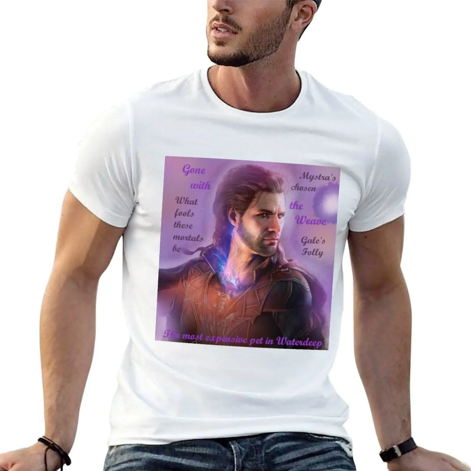 Gale: The Most Expensive Pet in Waterdeep T-Shirt essential t shirt animal prinfor boys men clothings