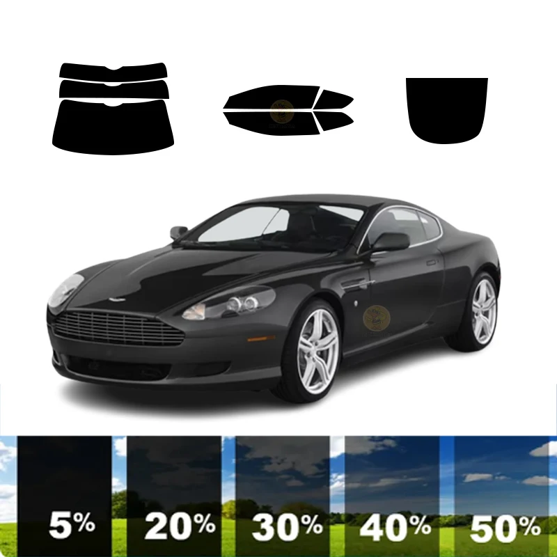 

precut Removable Window Tint Film For Car 100% UVR 5%-70%VLT Heat Insulation Carbon ﻿For ASTON MARTIN DB9 2DR COUPE 2004-2010