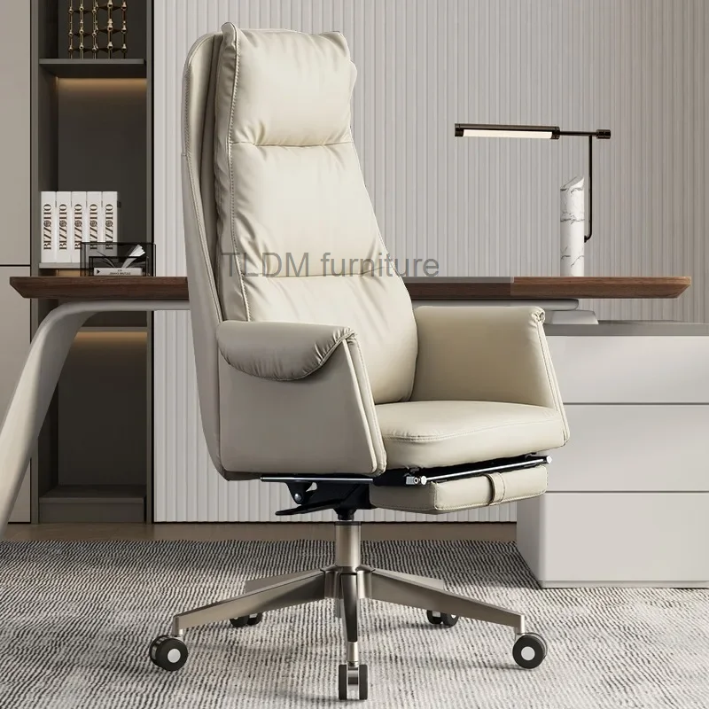 

Nordic Gamer Office Chairs Hairdressing Leather Ergonomic Modern Gaming Chair Adjustable Luxury Silla Giratoria Home Furniture