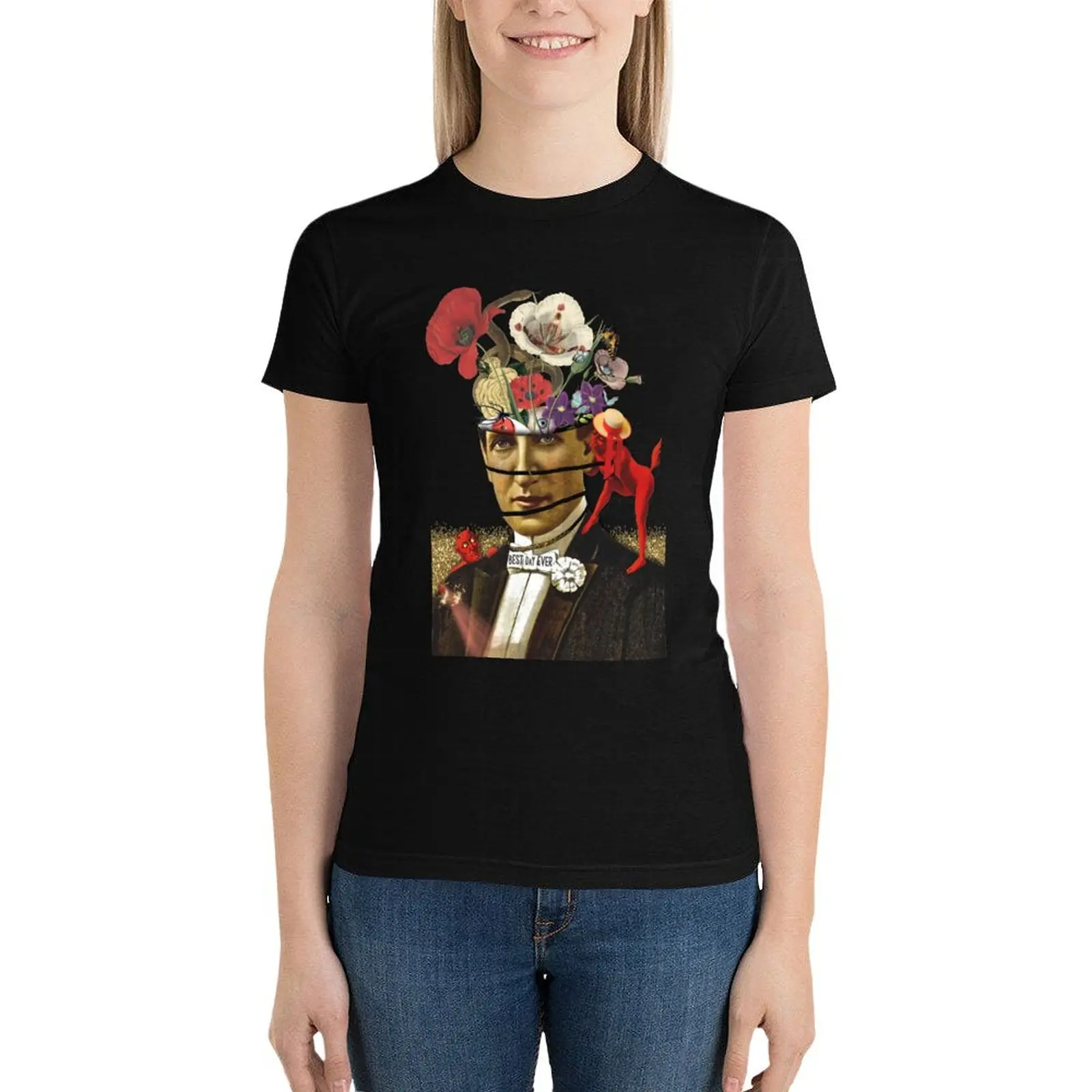 Les Fleurs du mal T-Shirt tees kawaii clothes cotton t shirts Women