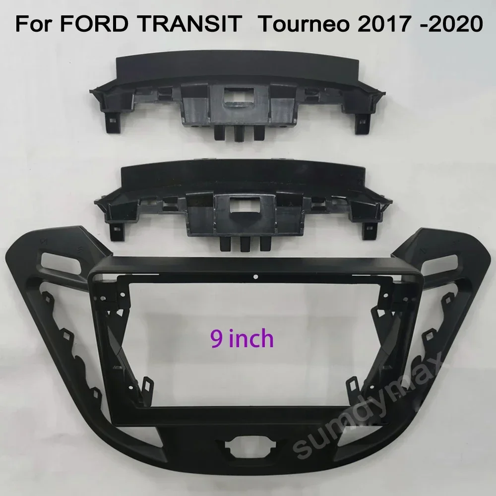 

2-диночная рамка для автомобильного радиоприемника для Ford Transit Tourneo 2017-2020, стерео крышка, комплект для установки приборной панели, аудиопанель