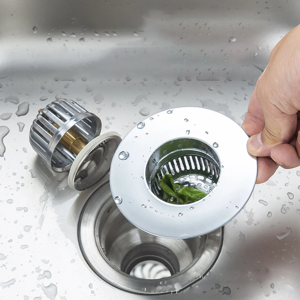 

Stainless Steel Kitchen Sink Drain Basket Heavy Duty Strainer for Smooth Water Flow Fits Most Sinks No Scratch Hands Sink