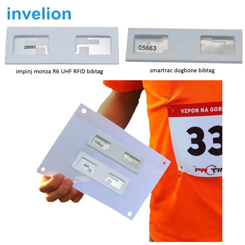 

Long Range UHF RFID Dogbone Chip 5 мм нагрудник-бирка Системы синхронизации Высокопроизводительная RFID-чип синхронизации Наклейка для допорного номера