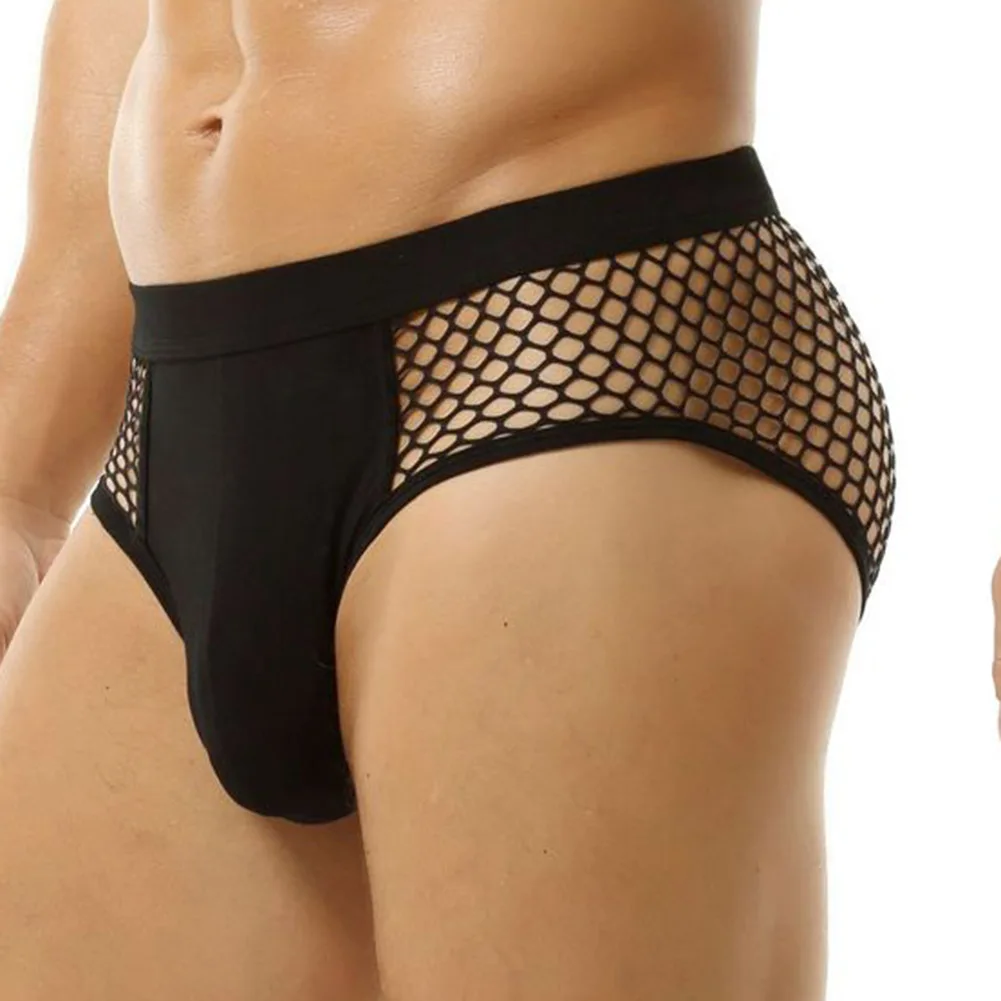

Comfortable Underpants Breathable Briefs M Comfortable Men's Mesh Underpants Breathable Briefs 10 Elastic 90 Polyester