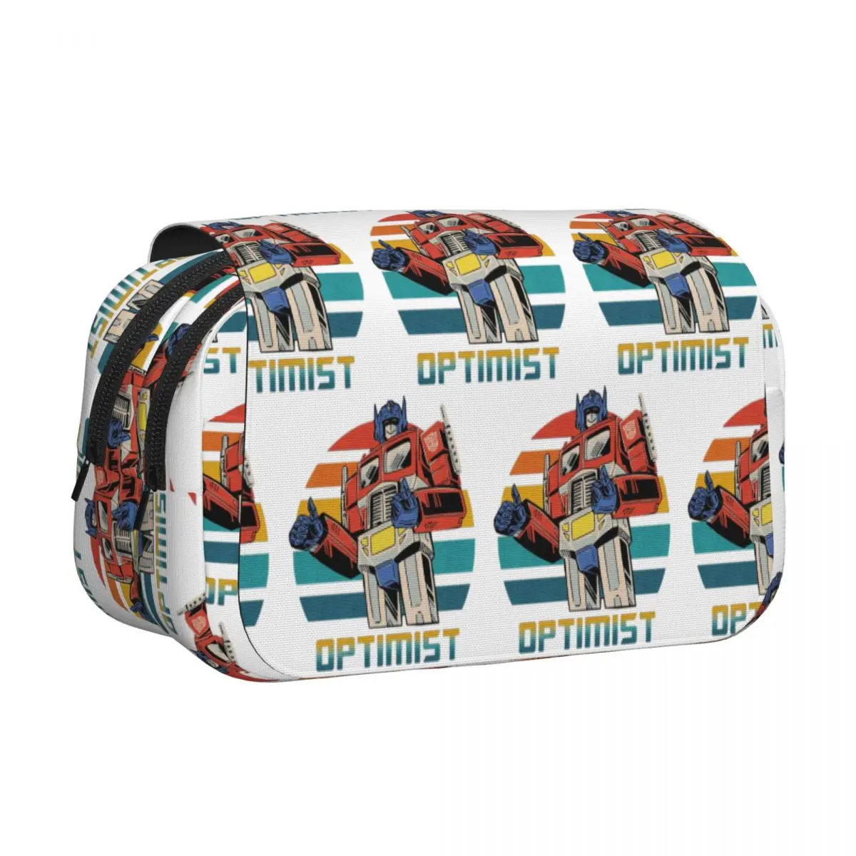Optimus Prime Pencil Case Pen Holder Hard Shell Leather Large Storage Pen Box Pencil Bag for Boys Girls School