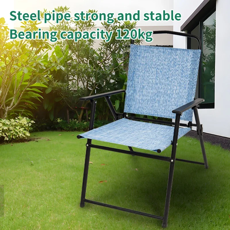 For Outdoor Lightweight Modern Garden Chair Dining Backrest Chair Patio Portable Office