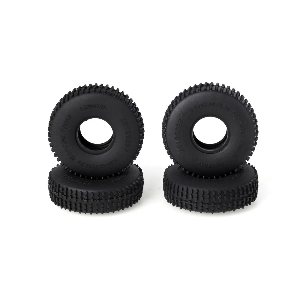 

LCX Racing 1/18 RC Crawler Butyl Rubber 1.0 Beadlock Wheel Tire w/Foam Tyre Upgrades Parts for Traxxas TRX4M Axial SCX24 AX24