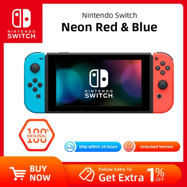 Nintendo Switch Neon Red Blue & Gray Joy-Con 6.2 Inch TV Desktop Palm Mode  Handheld Game Players - AliExpress