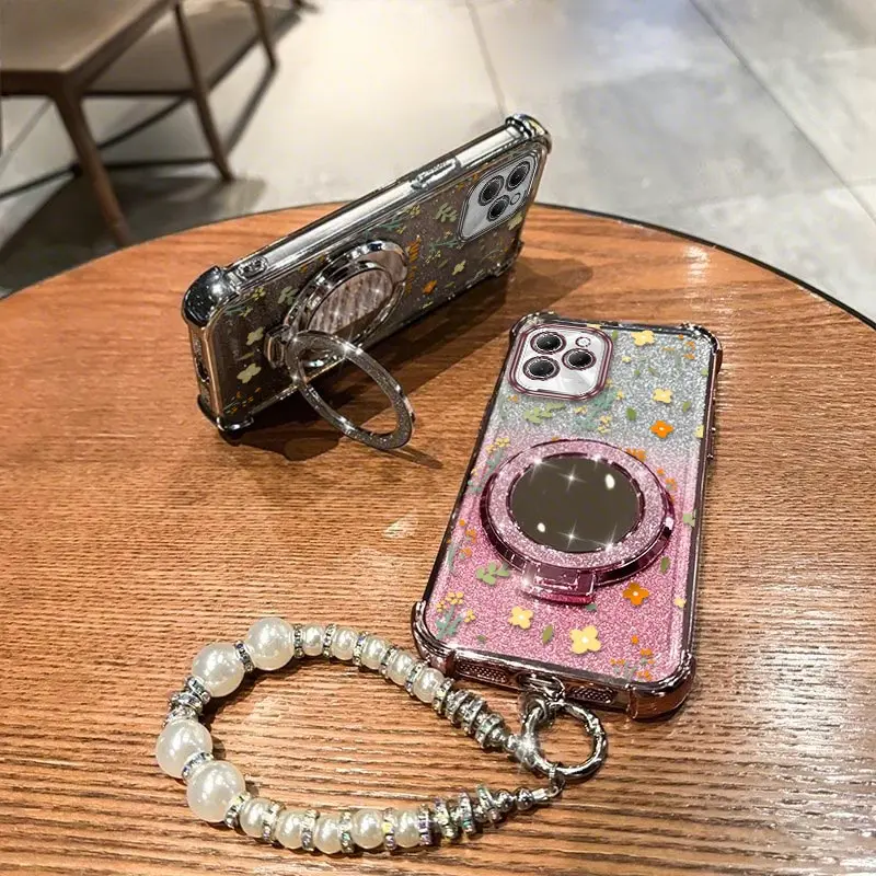 

Hot40 Цветочный принт Покрытие Браслет Держатель Чехол Для Infinix Hot 30 30i 9Play 50i 30Play 10Play 40Pro Spark 20Pro Чехол