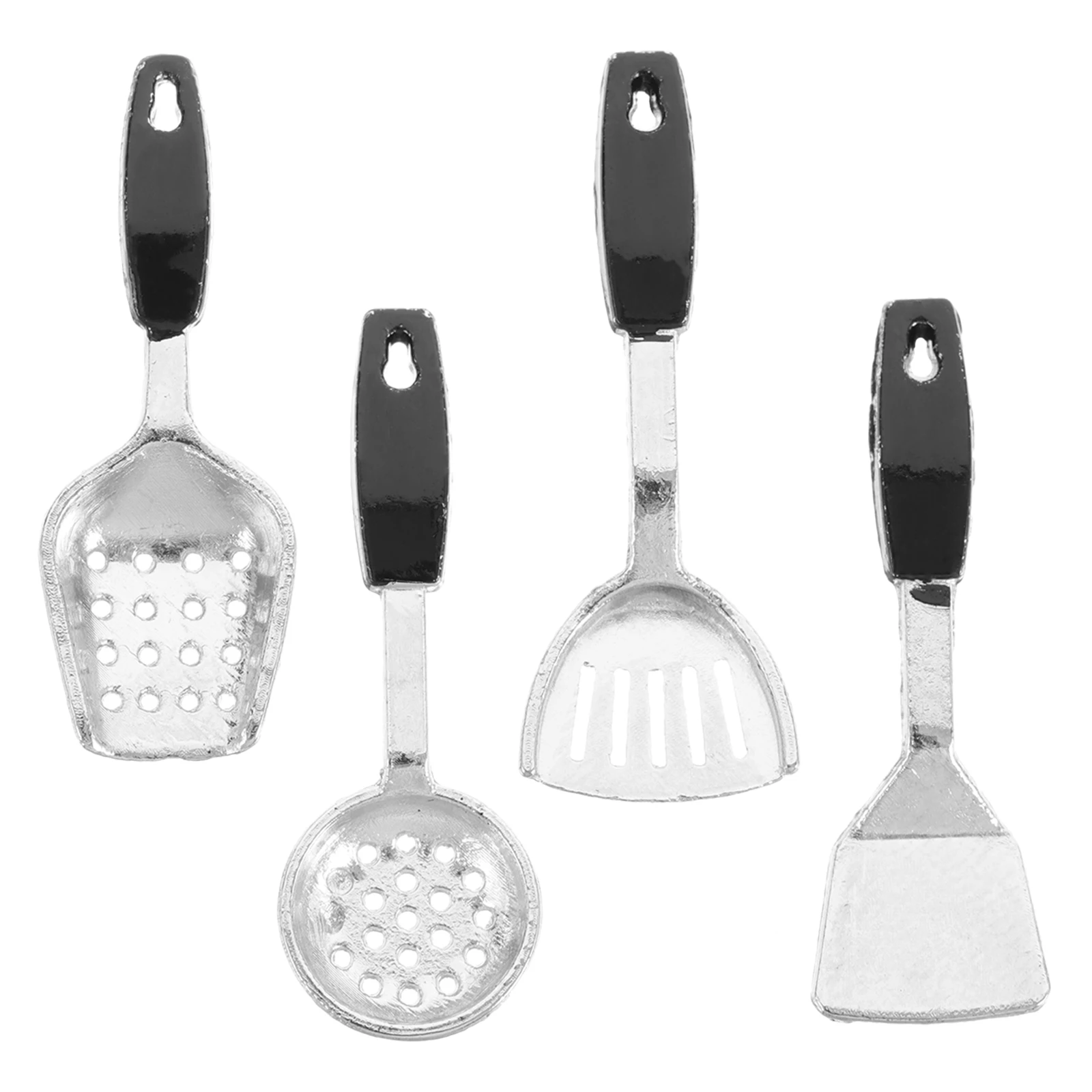 

1 комплект мини-кукольного домика, кухонные аксессуары, ролевые игры, кухонная утварь, реалистичная мини-лопатка, ложка, портативная, легкая, безопасная