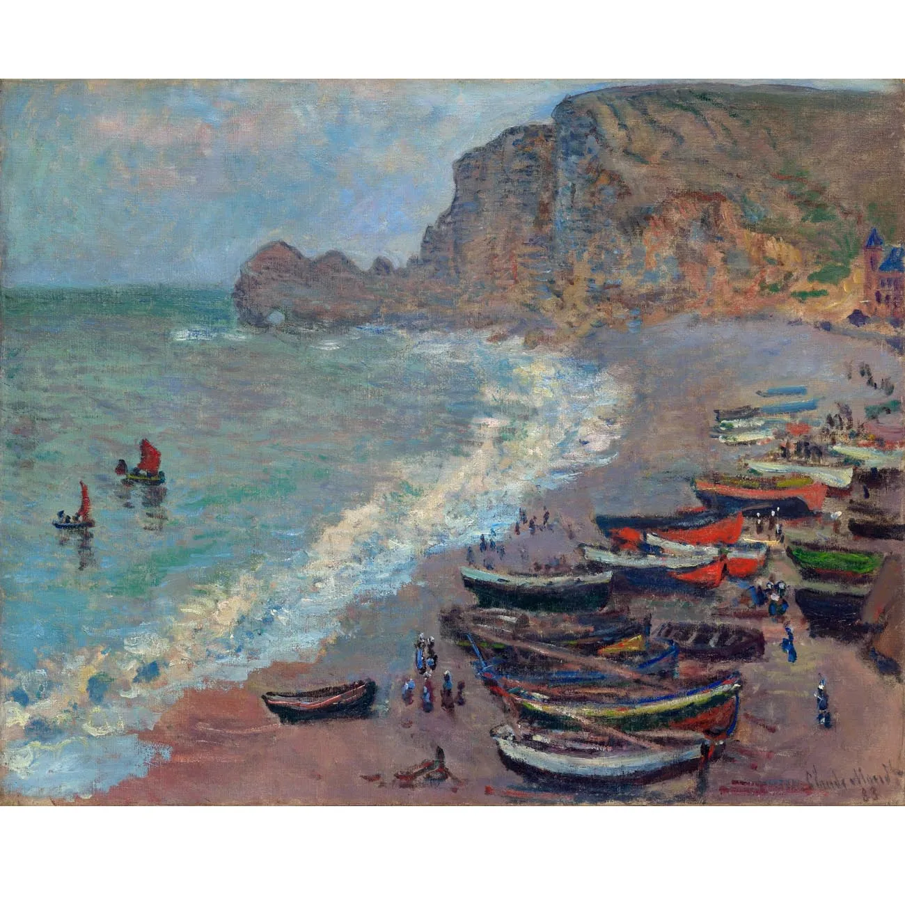 Claude Monet artworks,Monte Carlo Seen from Roquebrune,Hand painted landscape oil painting,Decorative picture for living room