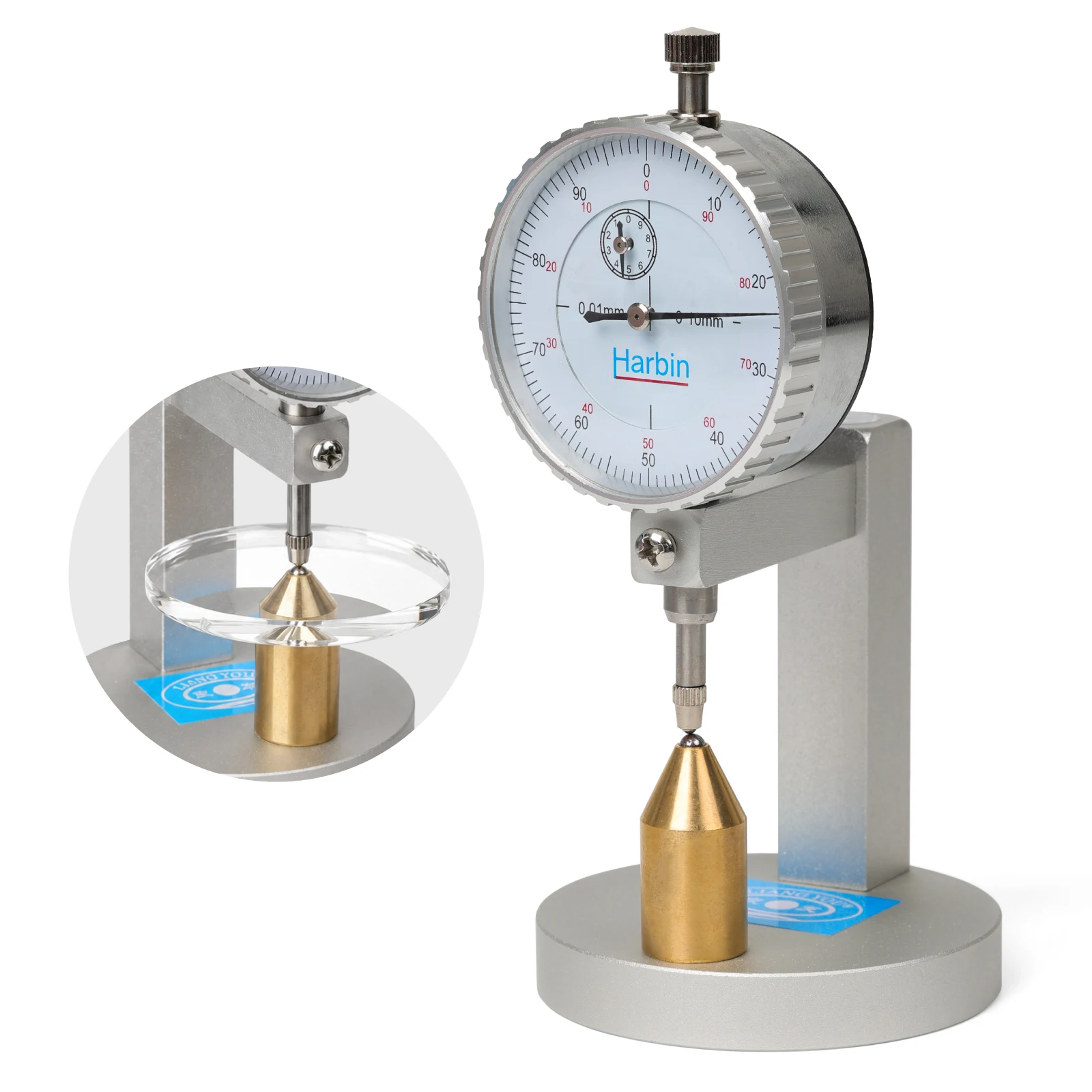 Mechanical Dial Lens Thickness Gauge, Eyeglass Lens Center Thickness Meter Optical Spectacle Lens Measuring Tool