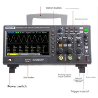 TOOL Hantek Digital Oscilloscope DSO2C10 DSO2D15 2-channels 100Mhz 150Mhz 1GS/s FFT+decode+ 25MHz Signal Generator DSO2C15 DSO2D