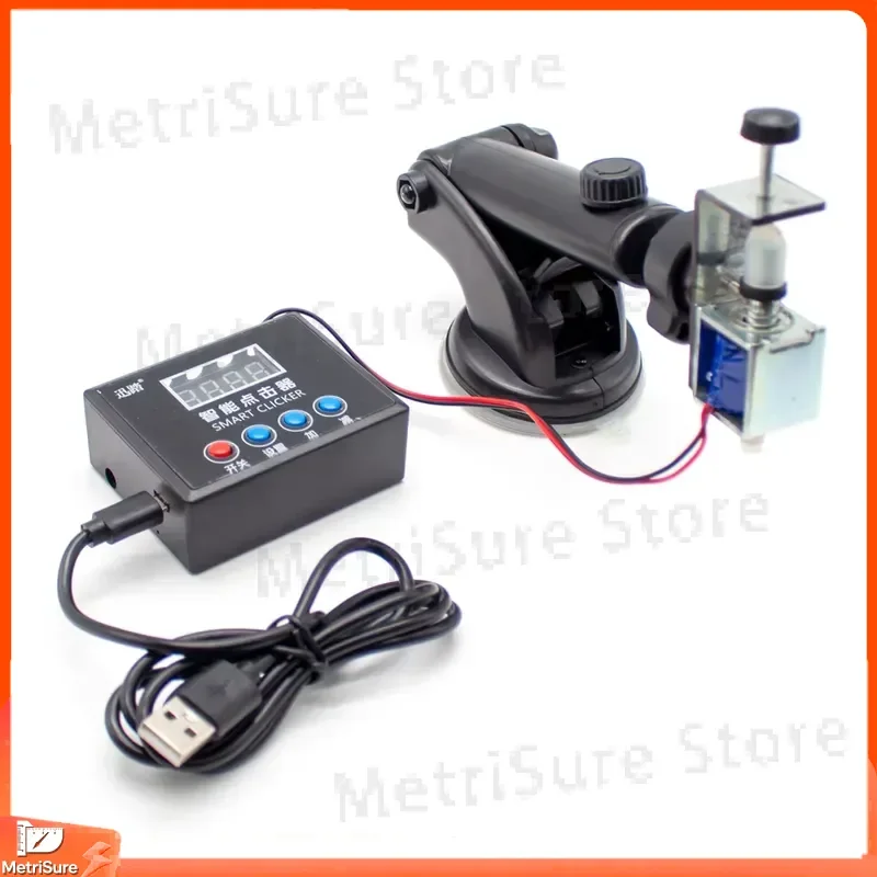 Computer Keyboard Clicker Physical Auto Clicker for Gaming and Automation Random Click Tool with Adjustable Delay 0.1S to