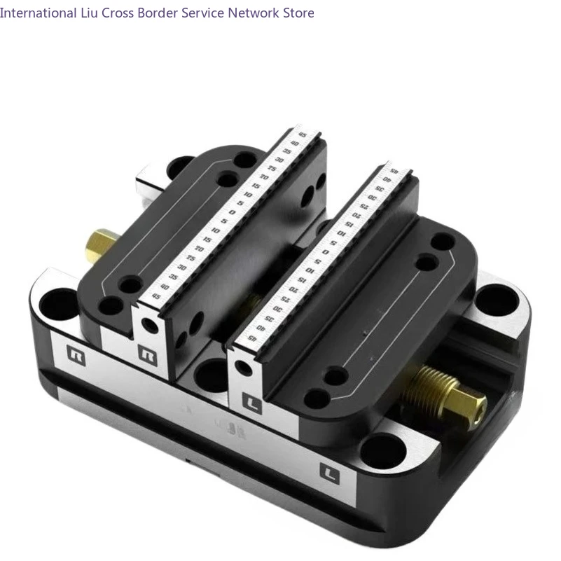 DJ-1217D 4-5 Axis Fixture Self-centering Vise Positive Paired with Zero Point Quick Change Four Axis L-block Bridge Board