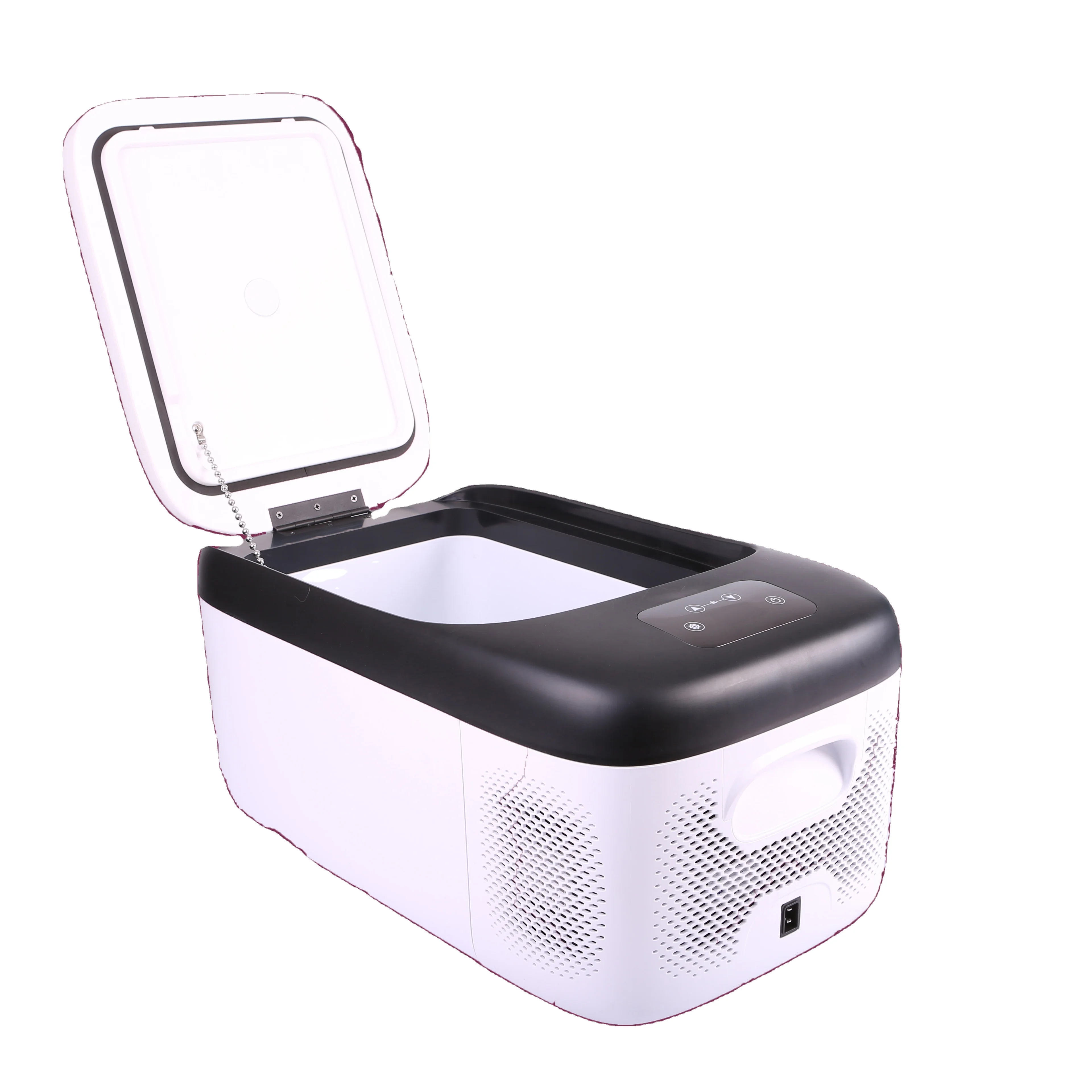 

EB18 Hot Frozen 12V Battery Powered Car Fridge Freezer Mini High Quality White Car Fridges for Car