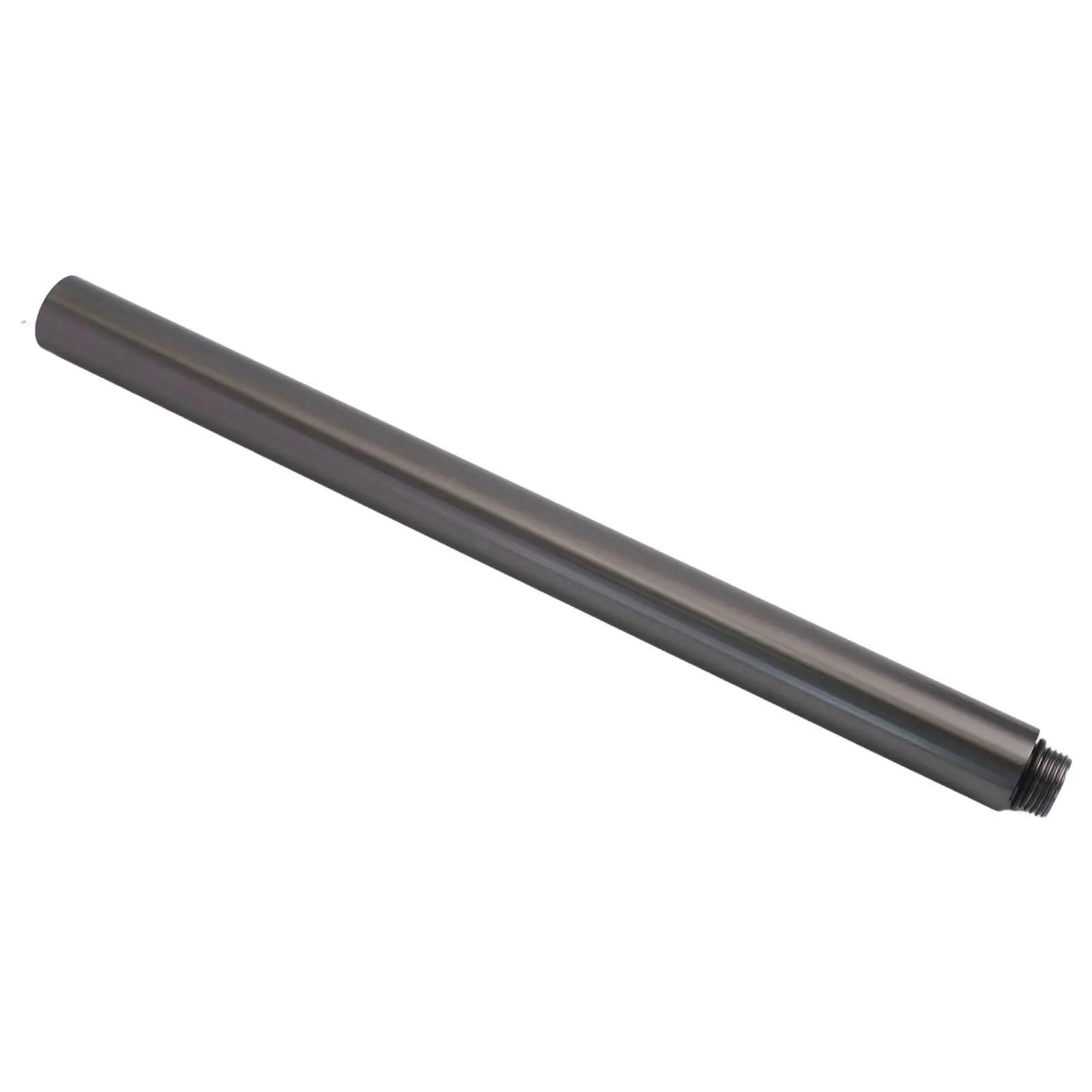 30cm Shower Extender Bathroom Shower Faucet Round Extension Bar Black Grey Stainless Steel Extension Tube Bathroom Accessories