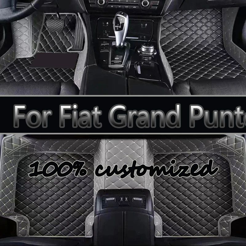 Car Floor Mats For Fiat Grand Punto Project 199 2005~2009 3door Tapetes Para Carro Alfombrillas Coche Car Mats Car Accessories