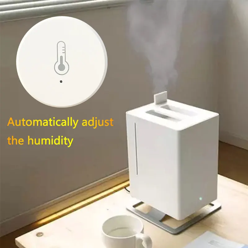 Tuya-Zigbee Sensor de Temperatura e Umidade, Termômetro Interior, Monitor, Vida Inteligente, Trabalhar com Alexa, Google Home Assistant