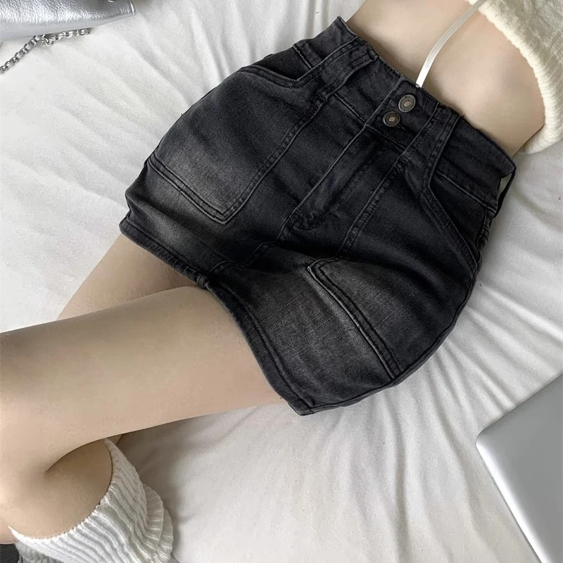 Women High Waist Gothic Streetwear Skirts Jeans Girls Vintage Denim Mini Dress Female Preppy Style Blue Black Straight Skirts