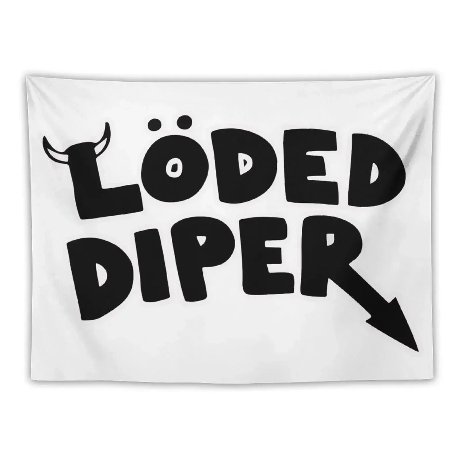 Loded Diper (white background) Tapestry Home Decorating Things To The Room Luxury Living Room Decoration Tapestry